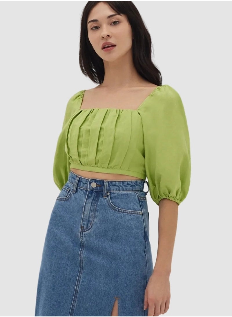 STYCHED - Jakarta Apple Green Top - Image 1