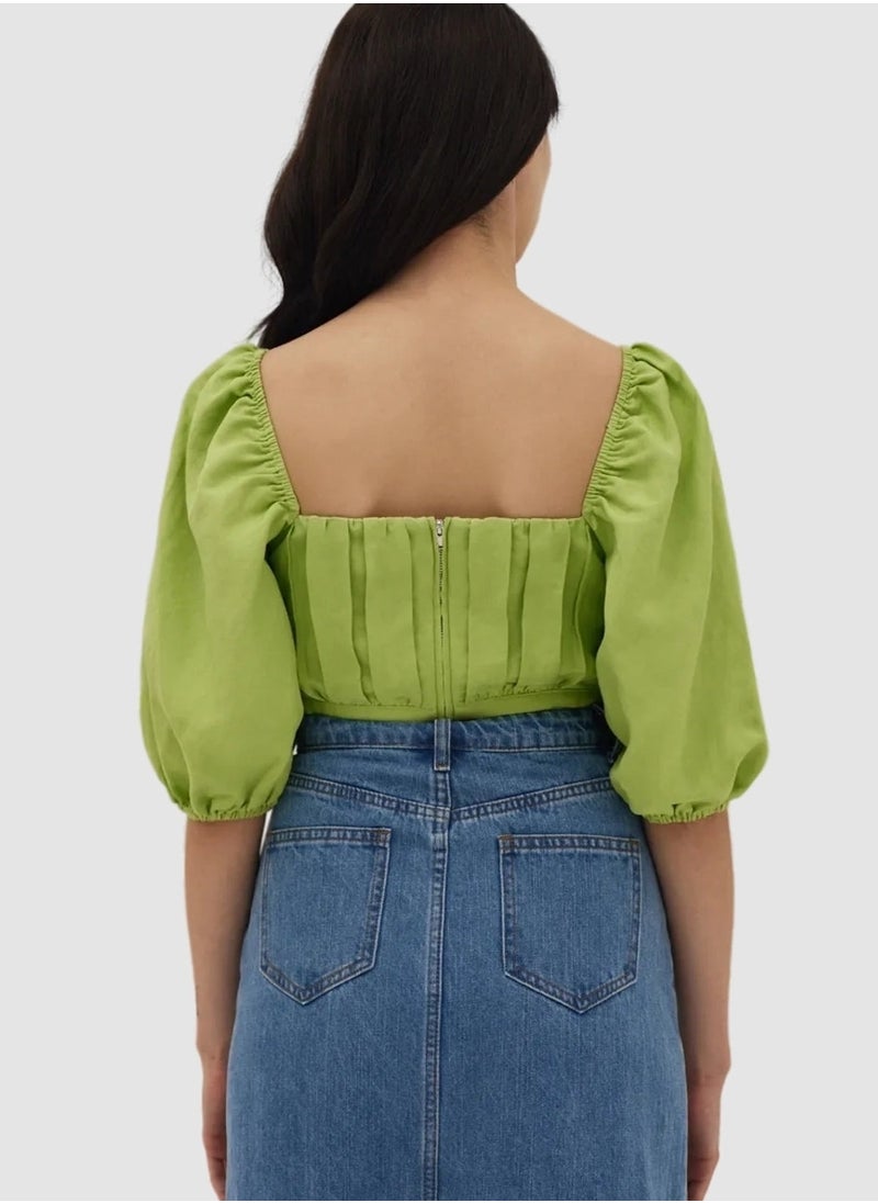 STYCHED - Jakarta Apple Green Top - Image 1