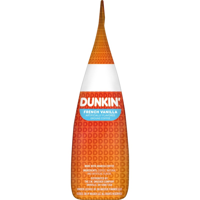 Dunkin Donuts Dunkin' French Vanilla Artificially Flavored Ground Coffee, 12 Ounce - Image 4