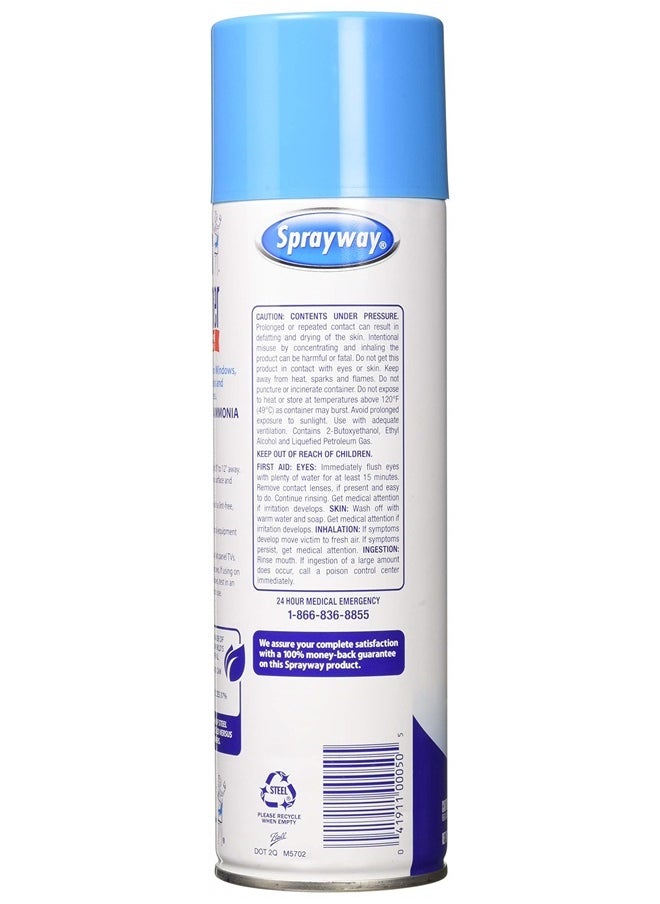 Sprayway - Streakless Glass Cleaner 19 Ounce (Pack of 3) Made in USA, Blue and White (Package may vary) - Image 1