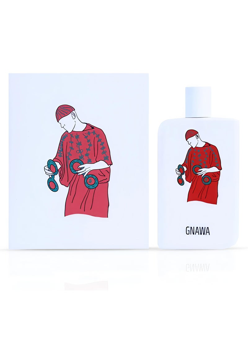 صمام عطر جنّوة Gnawa من Samam – أو دو بارفان للجنسين | رائحة خشبية دافئة بتوابل فاخرة مع الفانيليا والعنبر | عطر فخم طويل الثبات - Image 2