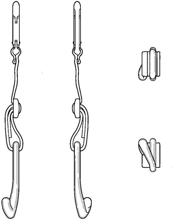 MAXOPS A Pair of Patented CJ Fence Hooks for Bat Bags, Tennis Bags, Water Bottles and Camping - Image 2