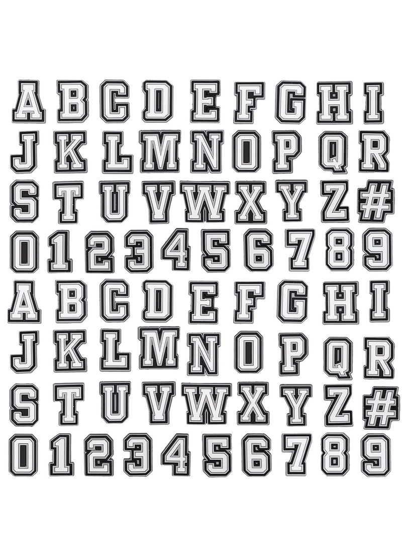 Shoe Decoration Charms Shoe Charms for Croc 74 Pcs Letters Numbers Shoe Double A-Z Letters & 0-9# Numbers for Bracelets Decoration for Boys and girls Teens Party Favor Birthday Gifts  - Image 2