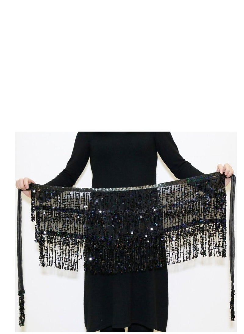 Loquat Women Scarf Skirt Black 