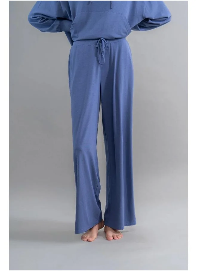 NeceSera Limited Edition Luxflo Travel Blue Flared Pajamas