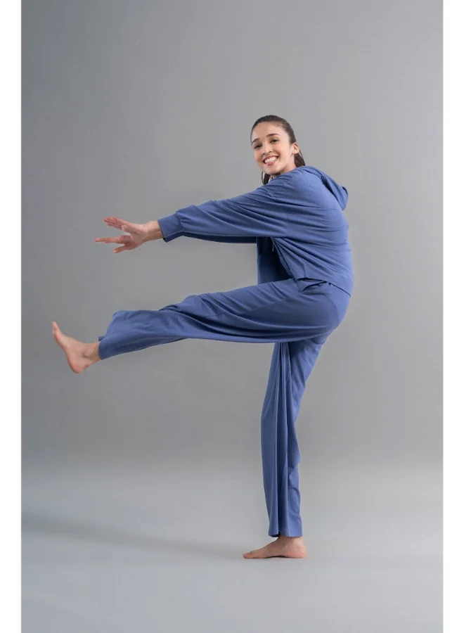 NeceSera Limited Edition Luxflo Travel Blue Flared Pajamas