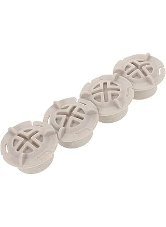 4 Pieces Gray Plastic Slide Screw Caps 2.6mm Inner Diameter Bolt Covers For Playroom Slide Attachment Replacement - Image 1