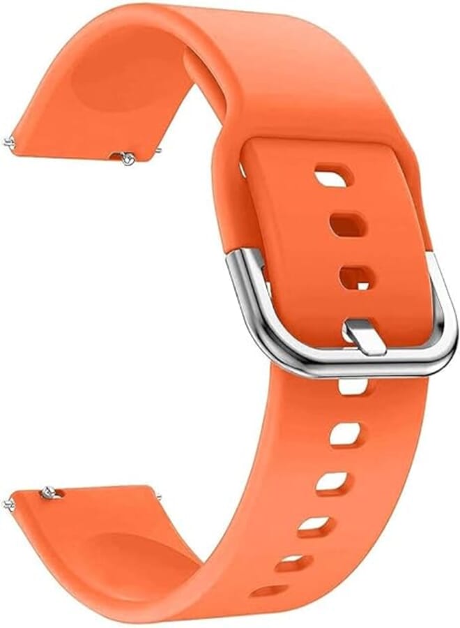 Next store 20MM Silicone Strap Band For Amazfit GTS 3 / GTS 2 / BIP U / BIP U Pro / BIP / BIP S / BIP Lite / POP Pro / GTR 42mm / GTS 2E / GTS 2 Mini - By Next store (Orange)