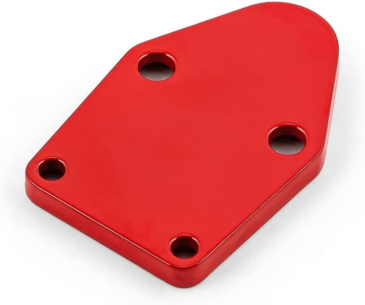 Speedmaster PCE140.1001.02 Compatible with Chevy SBC 350 Fuel Pump Block-Off Plate Red - Image 4