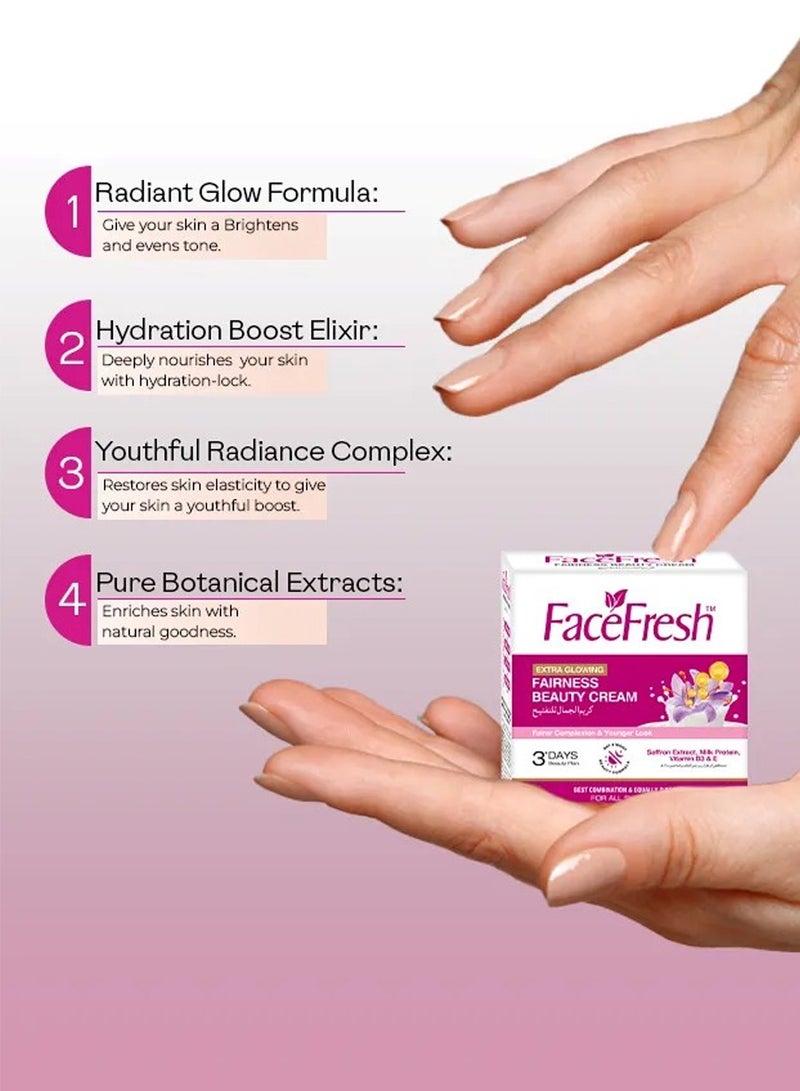 Face Fresh Set of 6 Fairness Cream  - Increases Skin Firmness, Reduces Acne, Blemishes & Dark Spots - For All Skin Types 23g - Image 3