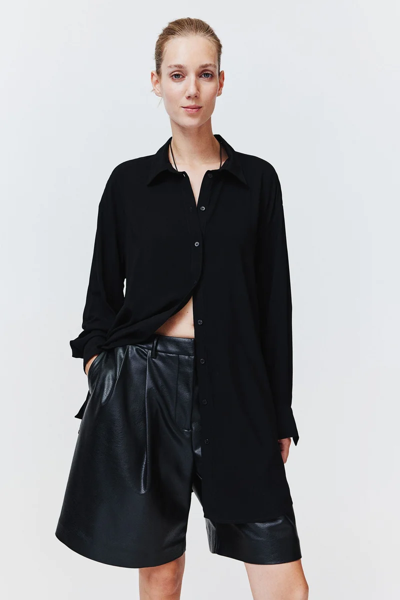 H&M Mama Tie Belt Shirt