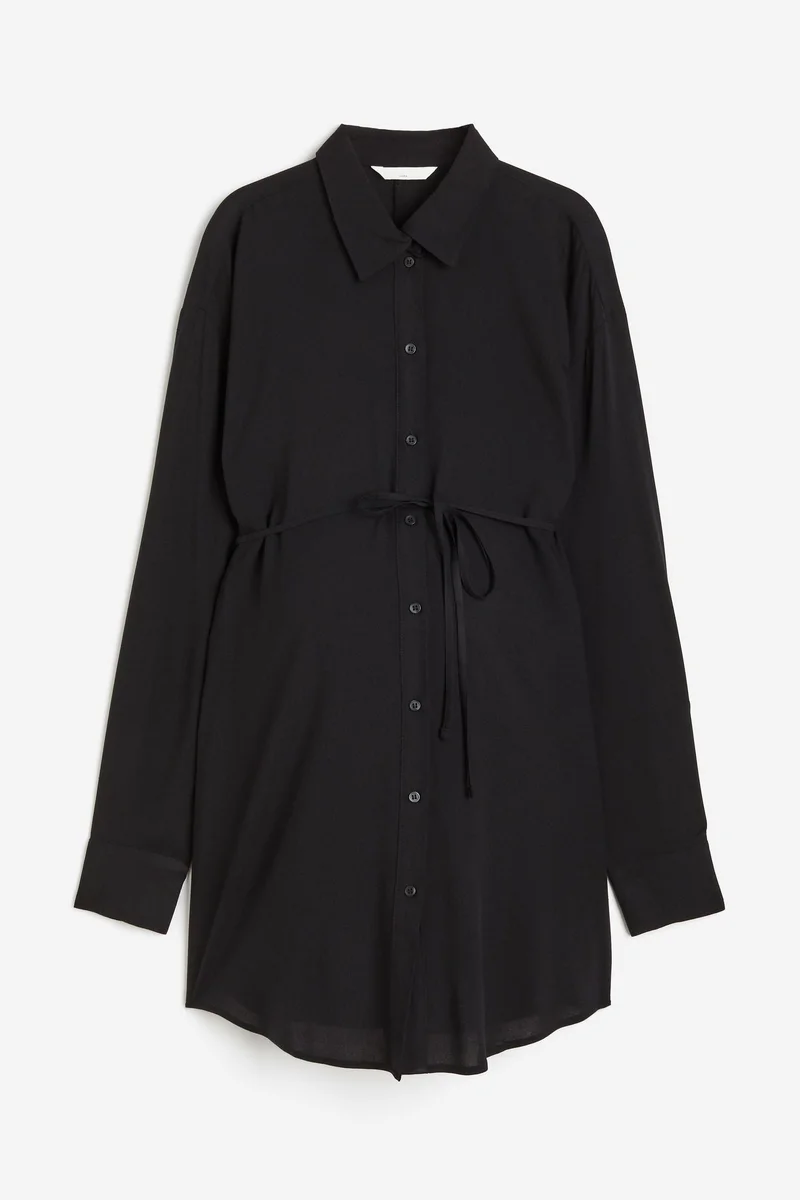 H&M Mama Tie Belt Shirt
