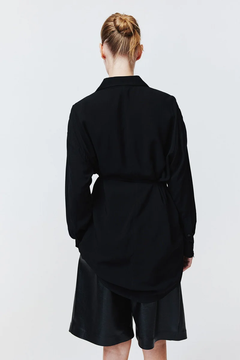H&M Mama Tie Belt Shirt