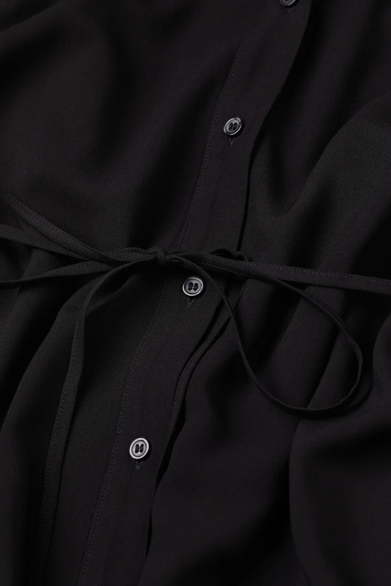 اتش اند ام Mama Tie Belt Shirt