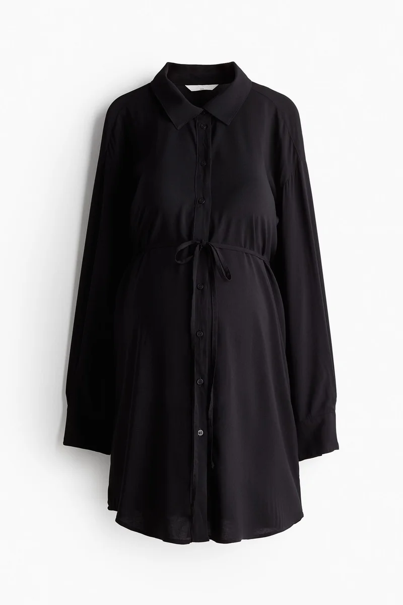 H&M Mama Tie Belt Shirt