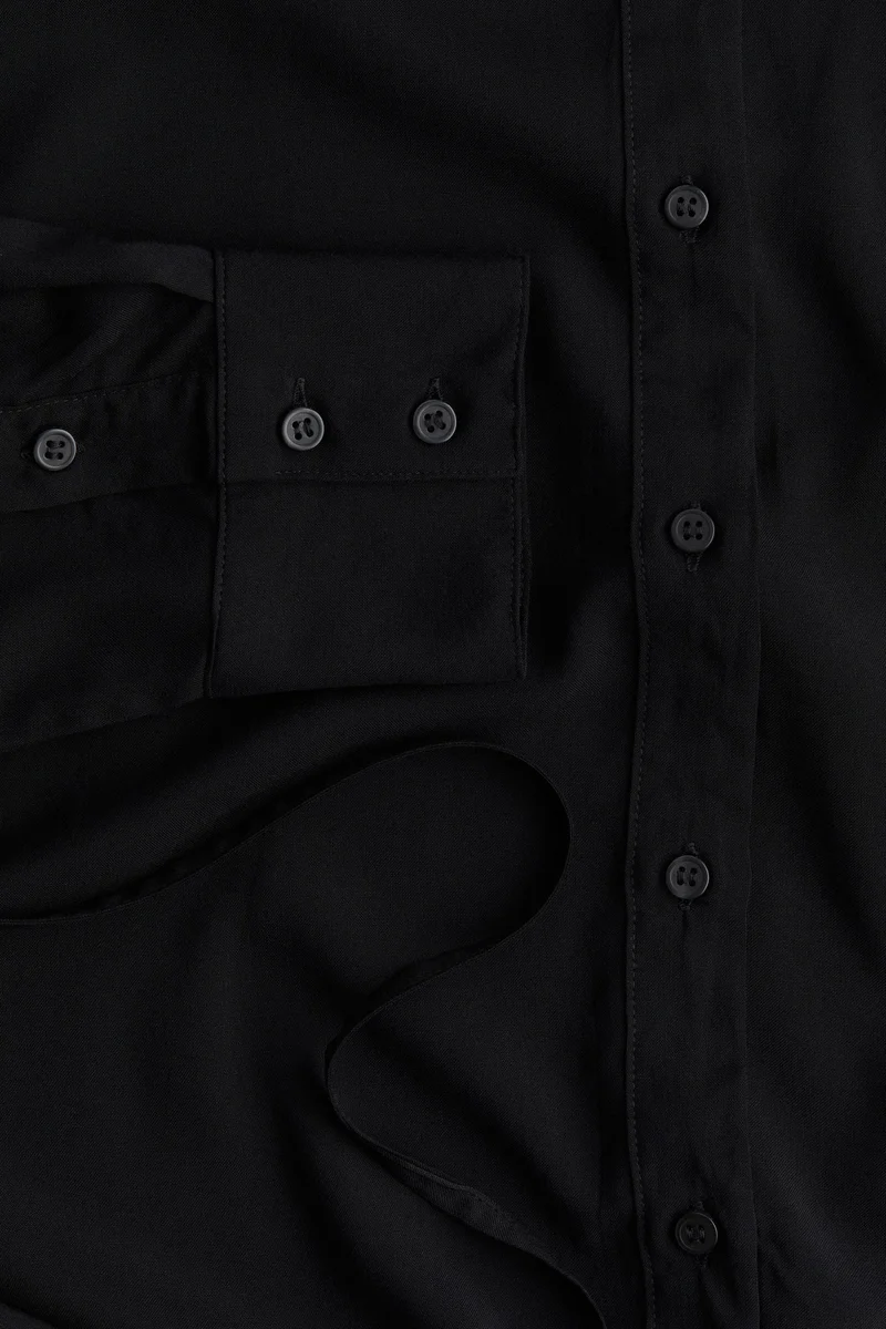H&M Mama Tie Belt Shirt