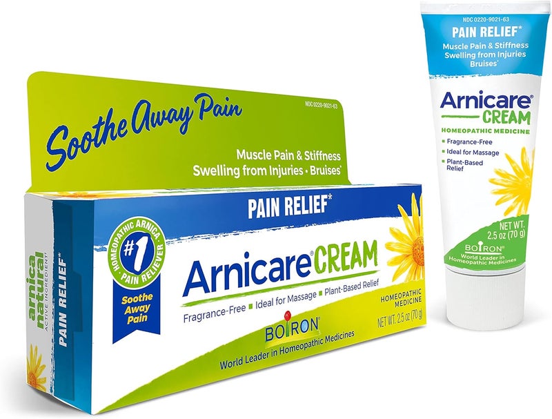 Boiron Boiron Arnicare Cream for Joint Pain, Muscle Pain, Swelling, Soreness, and Stiffness - Fast Absorbing - 2.5 oz 