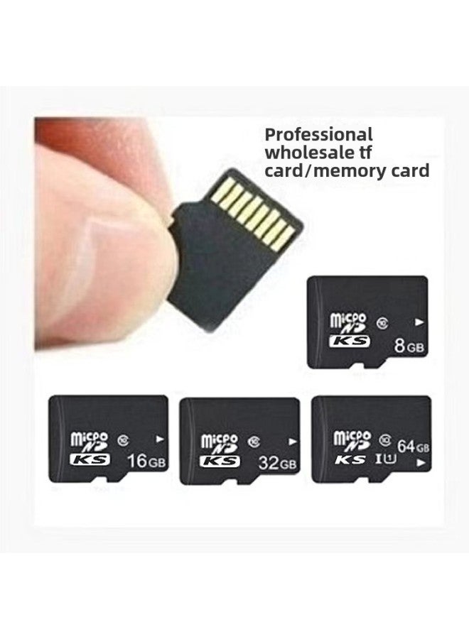 Direct 8g Memory Card 16Gtf Card 4gTF Card 64g High Speed C10 Mobile Phone Storage Card 128g Wholesale-Color:Black-Capacity:16gb-c10 Fixed Version U3 - Image 1