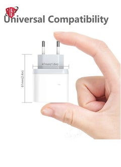 BGM 20W Fast USB C Travel Charger Plug Adaptor for iPhone 14/14 Plus/14 Pro/14 Pro Max/13 12 11 SE XR XS Max X, Galaxy, Power Adapter USBC UK Charging  - Image 3