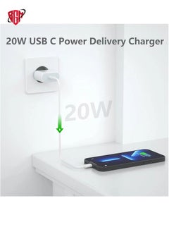 BGM 20W Fast USB C Travel Charger Plug Adaptor for iPhone 14/14 Plus/14 Pro/14 Pro Max/13 12 11 SE XR XS Max X, Galaxy, Power Adapter USBC UK Charging  - Image 2
