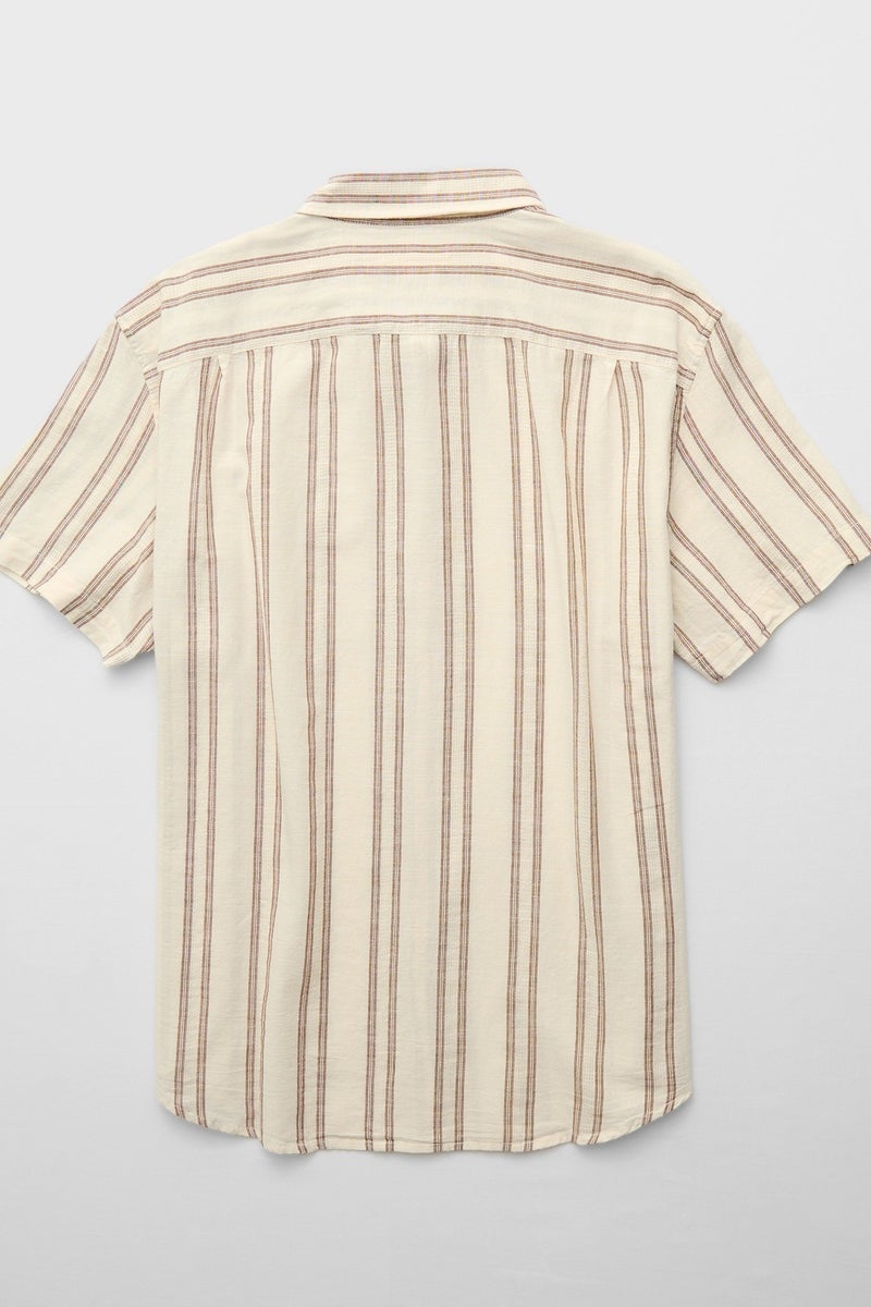 American Eagle AE Poolside Striped Button-Up Shirt - Image 4