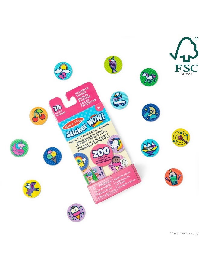 Melissa & Doug ملصقات ميليسا ودوج! الأشياء المفضلة دفتر نشاط مصغر - Image 2