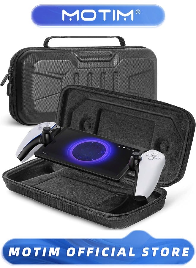 موتيم حقيبة حمل، حقيبة تخزين محمولة للسفر، حافظة حماية كاملة لجهاز PS5 Portal، أسود - Image 1