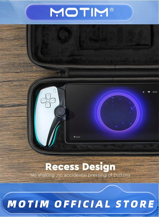 موتيم حقيبة حمل، حقيبة تخزين محمولة للسفر، حافظة حماية كاملة لجهاز PS5 Portal، أسود - Image 3