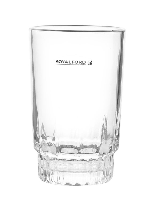 Royalford 6-Piece Glass Tumbler Set Clear 266ml - Image 4