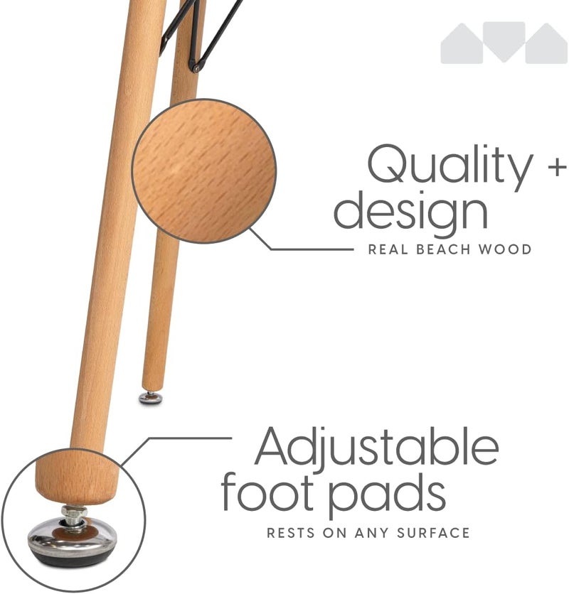 milliard Mid Century Kitchen Dining Room Table - 47" x 27.5" (White) - Image 5