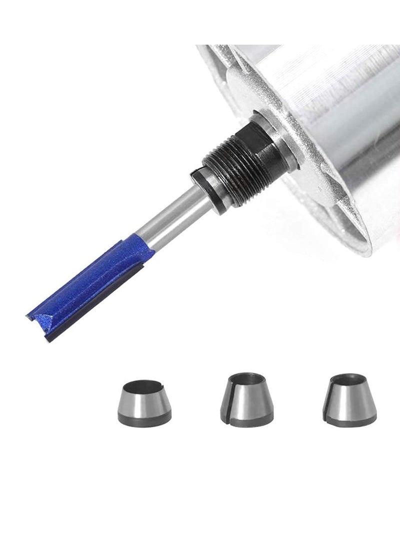 6Pcs Router Collet Chuck Carbon Steel Collet Woodworking Milling Chuck Adapter for Trimming Engraving Machine Milling Machine Parts 6mm 6.35mm 8mm - Image 3
