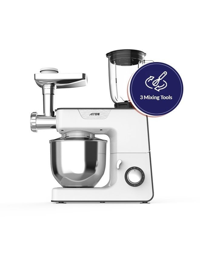 Arrow 3 in 1 Blender with Meat Grinder and Mixer - 1000 Watt - 8 Speeds - RO 06SMB  - Image 3