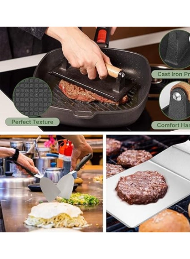 Arabest 35PCS Griddle Accessories Kit, Flat Top Grill Accessories Set for Blackstone and Camp Chef, Grill Spatula Set with Enlarged Spatulas, Basting Cover, Scraper for Outdoor Barbecue - Image 4