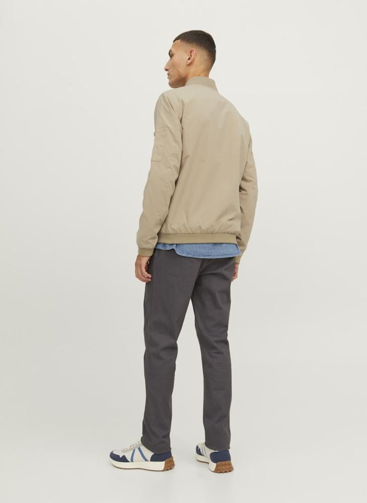 JACK & JONES Solid Zip Bomber Jacket - Image 2