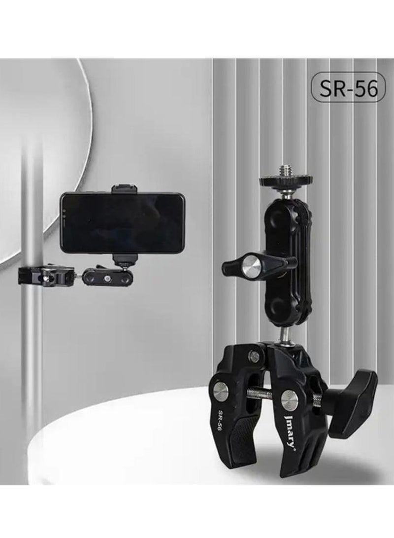 JMARY SR-56 Aluminum Handlebar Crab Clamp Magic Arm Rod Mount - Image 5