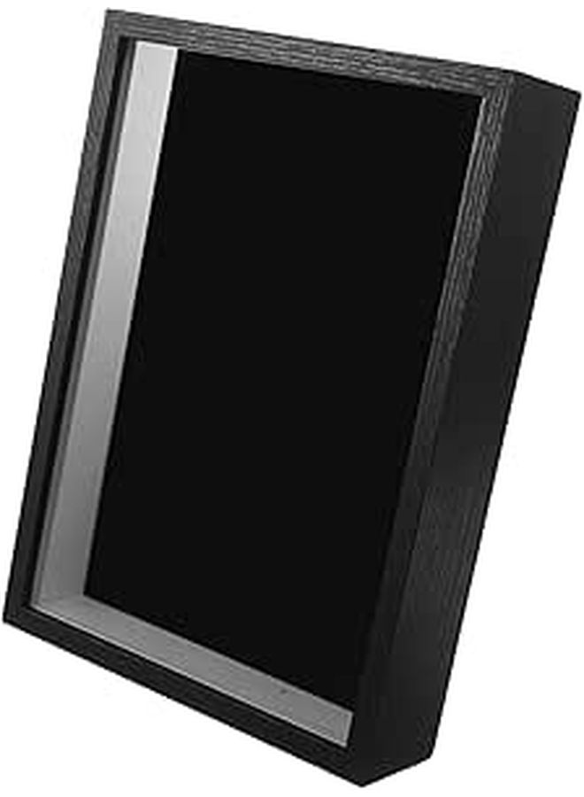 Black Felt Display Case Shadow Box A4 Size 5cm Hollow For Brooch Pin Badge Medal Collection - Image 1
