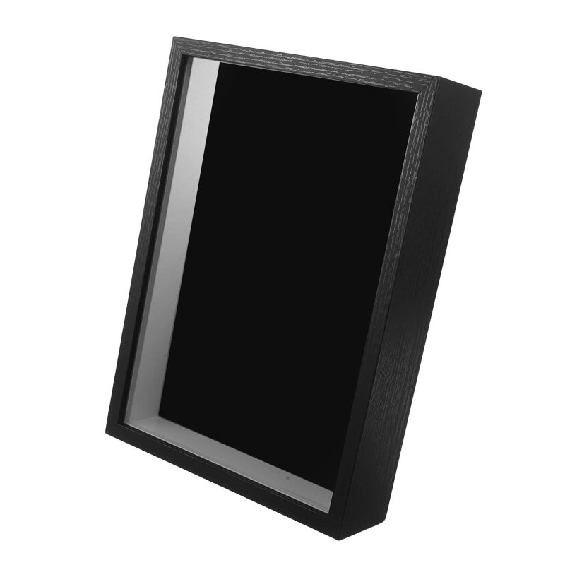 Black Felt Display Case Shadow Box A4 Size 5cm Hollow For Brooch Pin Badge Medal Collection - Image 2