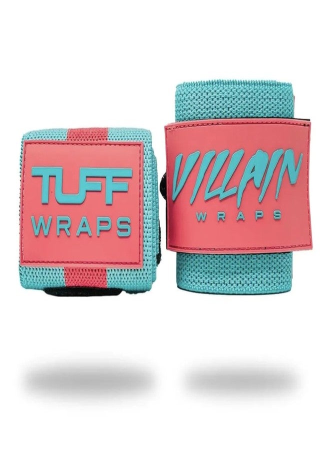 TUFF Villain 16" Wrist Wraps for Weightlifting & Powerlifting - Adjustable Support Straps for Men and Women - Ideal for Strength Training, CrossFit, Bodybuilding - Durable Comfort to Eliminate Wrist Pain - Image 1