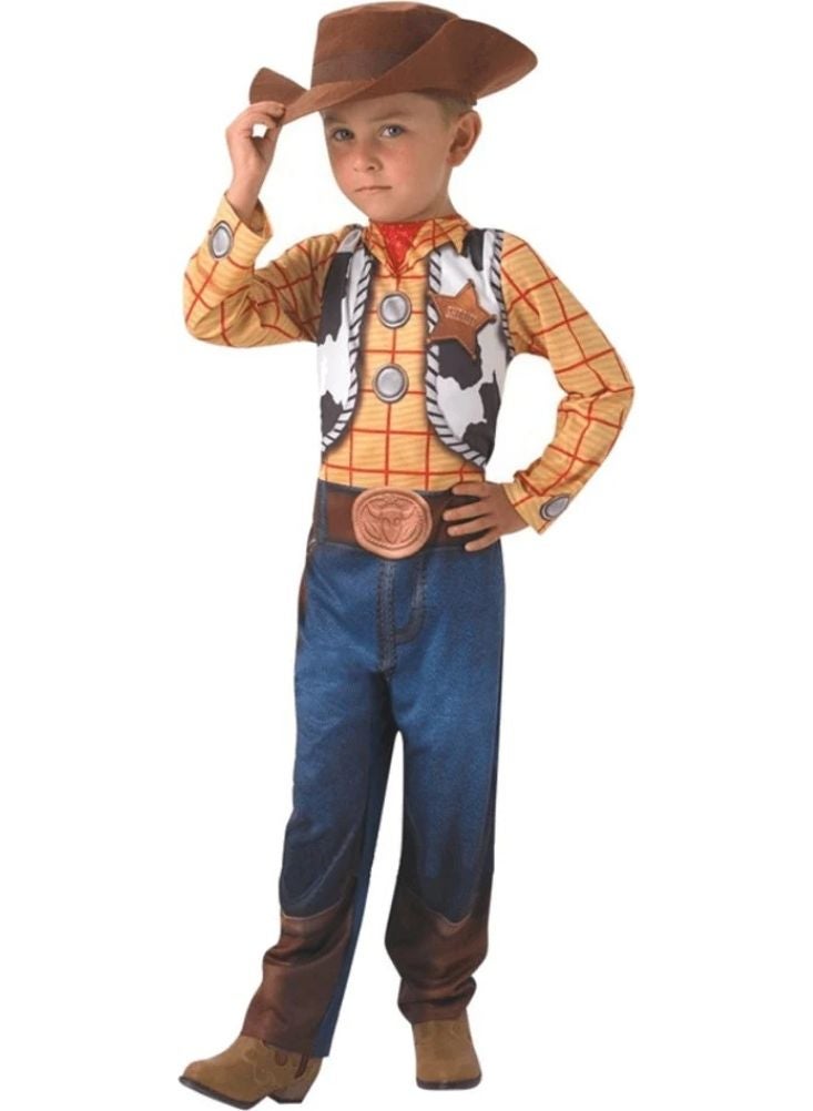 Premium Woody Cowboy Kids Costume from Toy Story – Yellow - Image 2