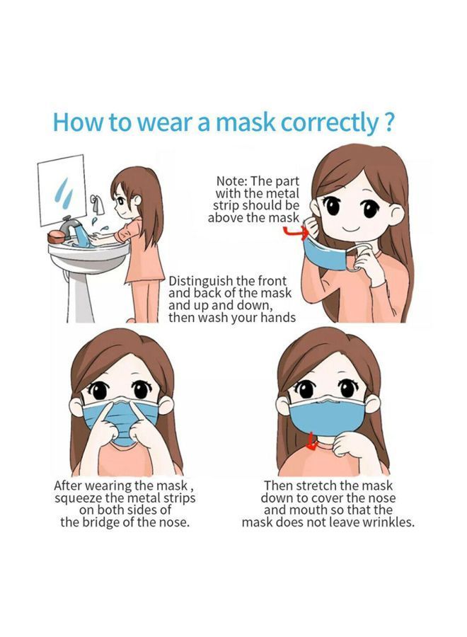 NIBEMINENT 50-Piece Protective Face Mask Set - Image 3