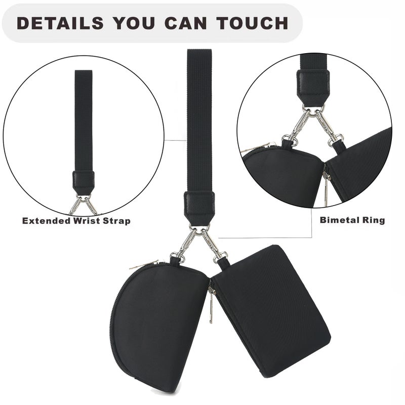 2024Lulu Wrist Bag Portable Lulu Card Bag Bank Card Mini Change Storage Bag - Image 4