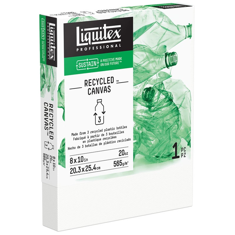 Liquitex Recycled Canvas, Deep Edge, 8" x 10" White - Image 2