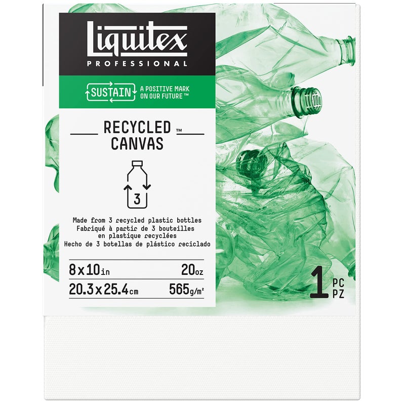 Liquitex Recycled Canvas, Deep Edge, 8" x 10" White - Image 1