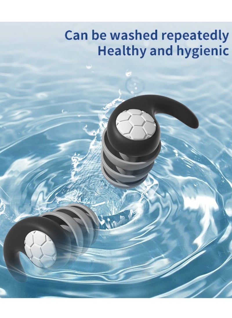 Generic - Noise Cancelling Earplugs for Sleeping - Reusable Flexible Silicone Hearing Protection for Noise Sensitivity, Travel, and Flights - Ideal for Peaceful Sleep and Noise Reduction. - Image 1
