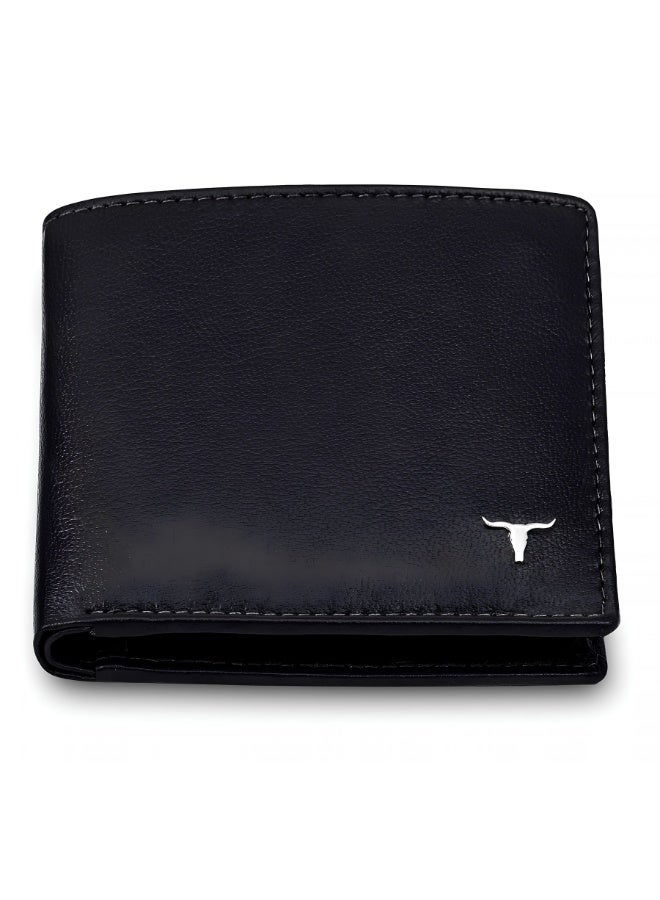 URBANFOREST URBAN FOREST Gavin Black Leather Wallet, Keychain and Pen Gift Set for Men, Premium 3-Piece Combo Set, Stylish Bifold Wallet Accessories, Birthday and Anniversary Gift - Image 4