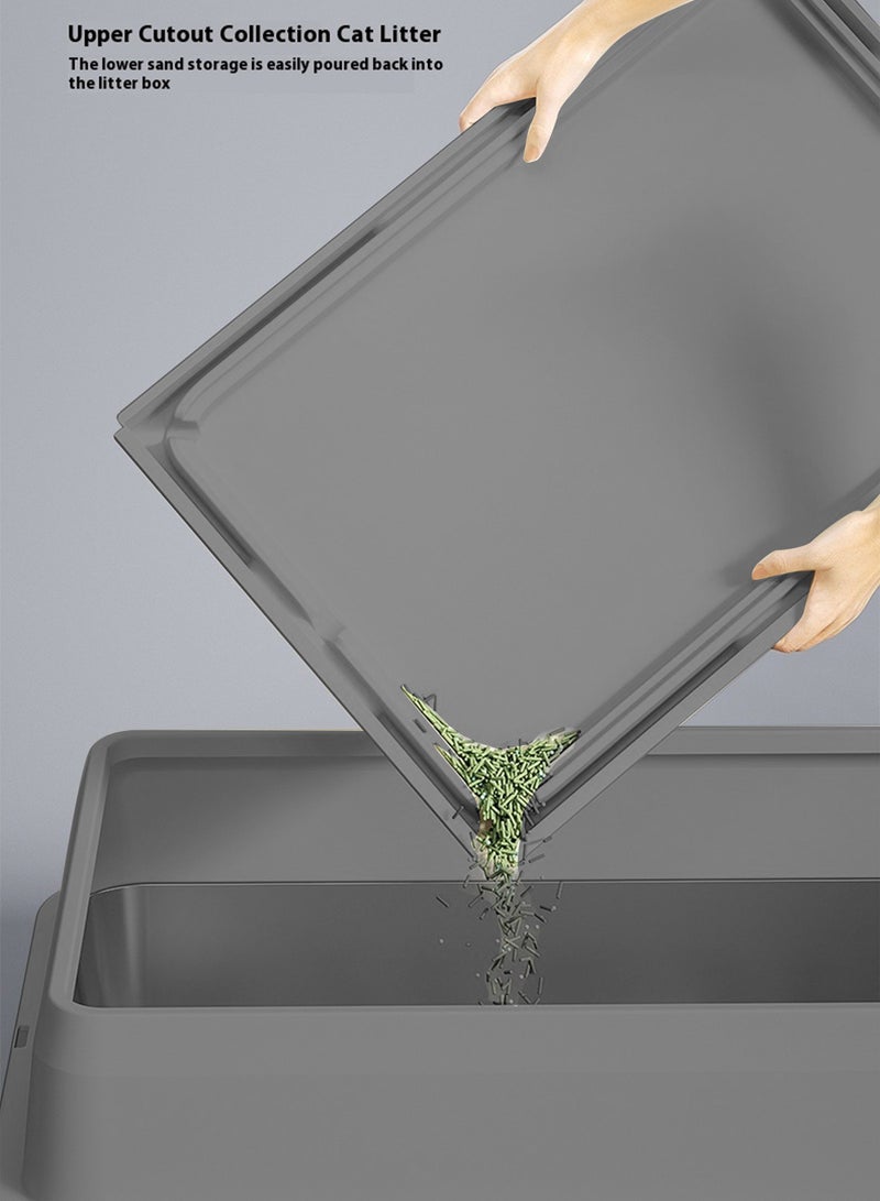 Kidle Stainless Steel Cat Litter Box Cat Litter Tray Metal Litter Pan Tray with High Wall Sides - Image 4