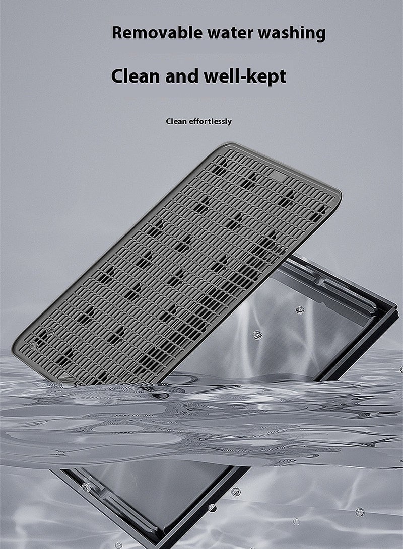 Kidle Stainless Steel Cat Litter Box Cat Litter Tray Metal Litter Pan Tray with High Wall Sides - Image 5