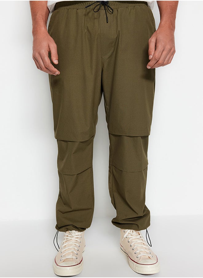 trendyol Khaki Men Jogger Fit Baggy Parachute Trousers  - Image 3