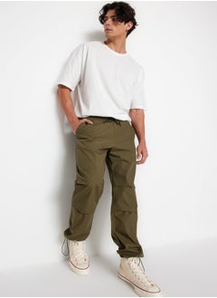 trendyol Khaki Men Jogger Fit Baggy Parachute Trousers  - Image 5