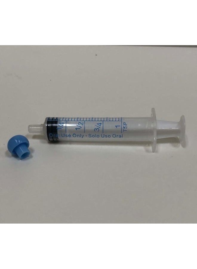 Easy Glide 5ml 5cc Oral Syringe, Luer Slip, Caps Included, Great for Oral Medicine and Home Care, 10 Count - Image 2